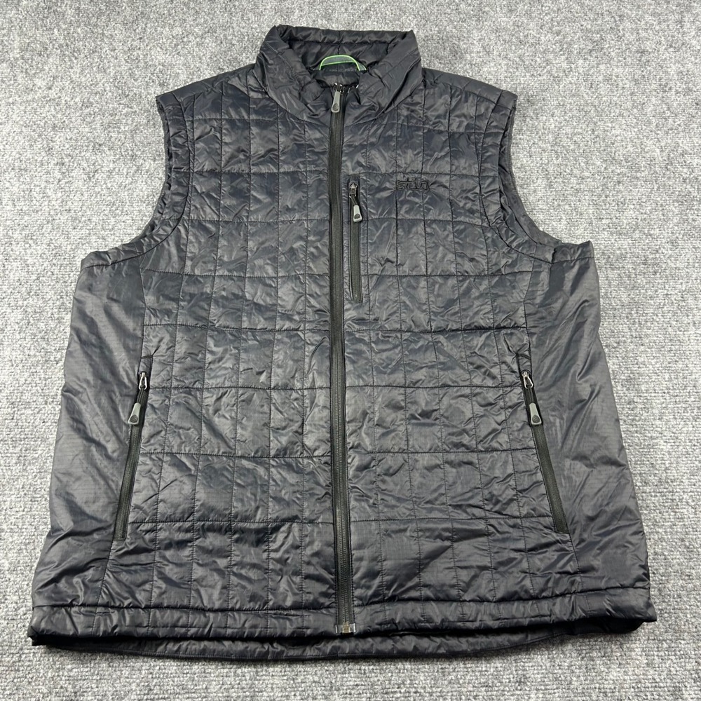 Stio Azura Insulated Vest Mens XL‎ Black Primaloft Quilted Puffer Gilet Outdoor